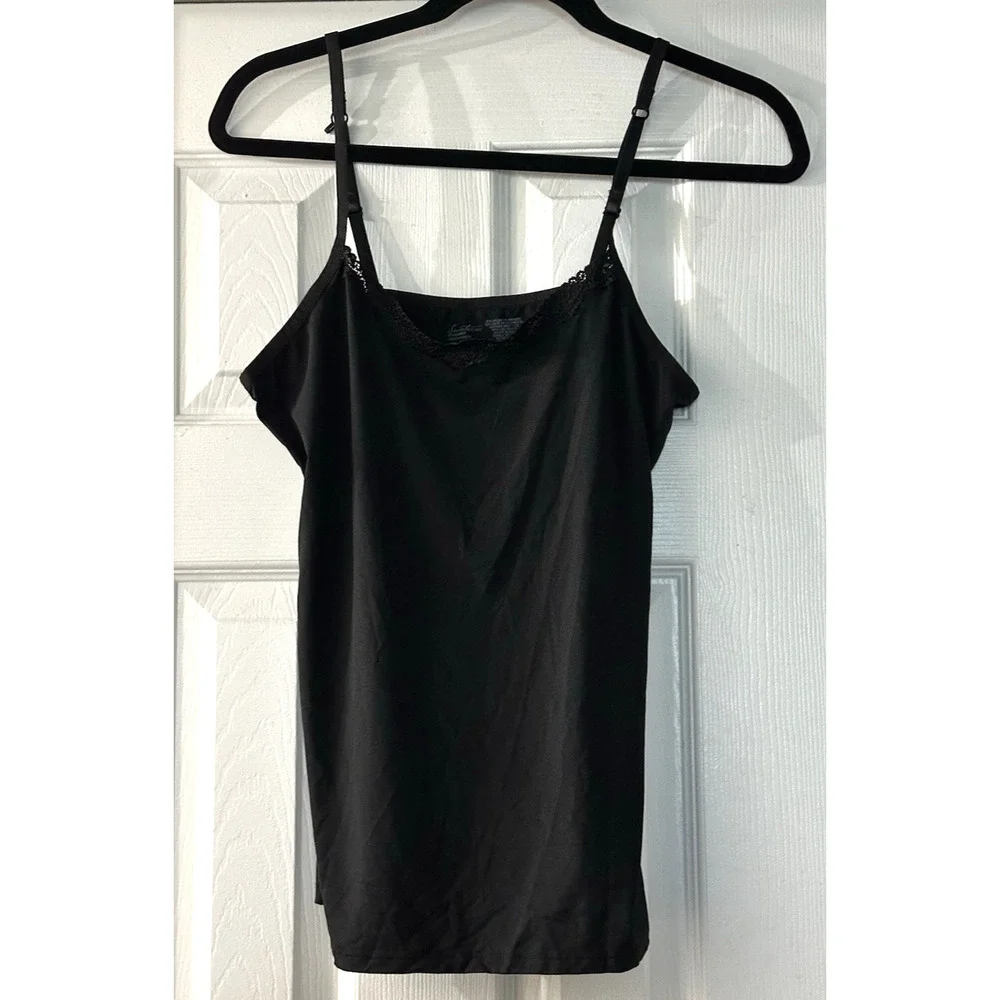 Women’s Secret‎ Treasure Sleepwear Black Stretchy Cami Top Size XL